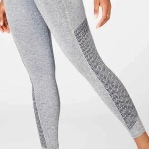 Fabletics Sync High-waisted grey perforated 7/8 leggings